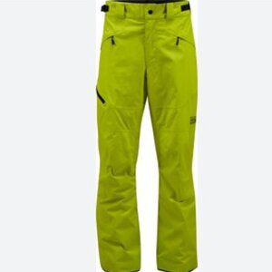 Mountain Hard Wear Parabolic snow pants; Men's Medium/Regular; Lime Green